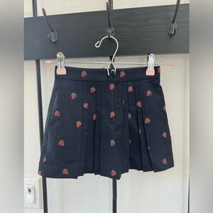 GUCCI Strawberry-Print Flannel Skirt